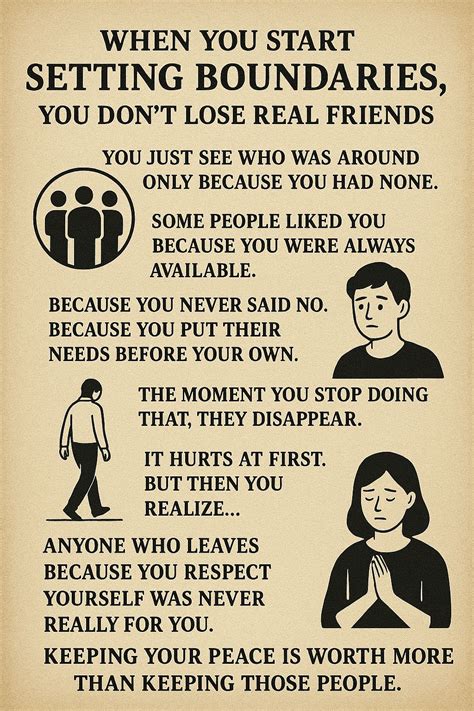 The moment you start setting boundaries, some people will ... - balustradellc