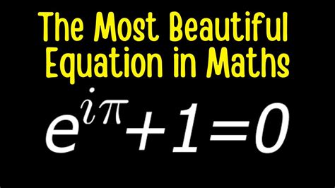 The Most Beautiful Equation - wintechmobiles.com