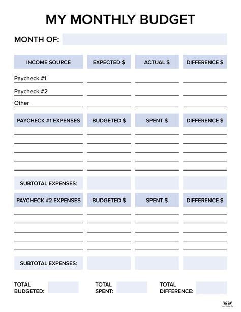 The Most Effective Free Monthly Budget Templates … - balustradellc