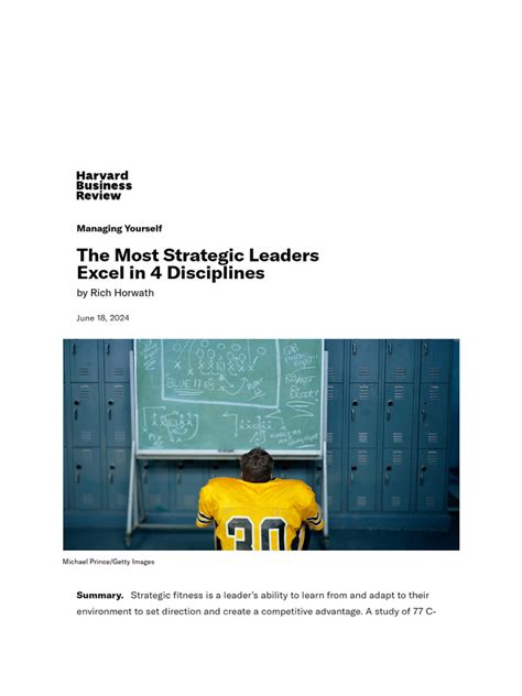 The Most Strategic Leaders Excel in 4 Disciplines - balustradellc