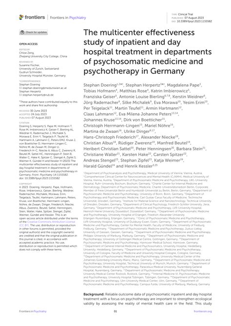 The multicenter effectiveness study of inpatient and day hospital ... - wintechmobiles.com