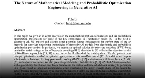 The Nature of Mathematical Modeling and Probabilistic Optimization ... - wintechmobiles.com