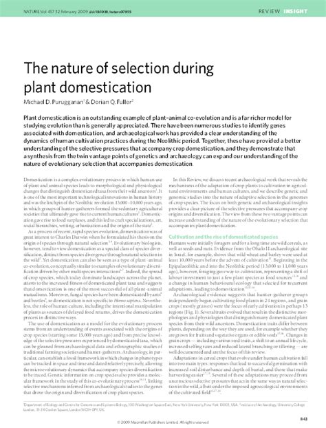 The nature of selection during plant domestication - Nature - wintechmobiles.com