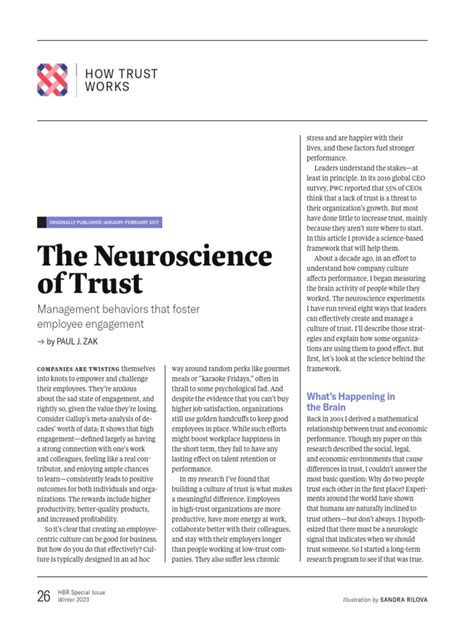 The Neuroscience of Trust - Harvard Business Review - balustradellc