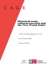 The New World Order: The Historical Origins of a Dangerous Modern ... - balustradellc