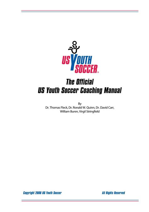 The Official US Youth Soccer Coaching Manual - balustradellc