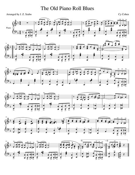 The Old Piano Roll Blues - balustradellc