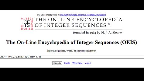 The On-Line Encyclopedia of Integer Sequences (OEIS) - balustradellc