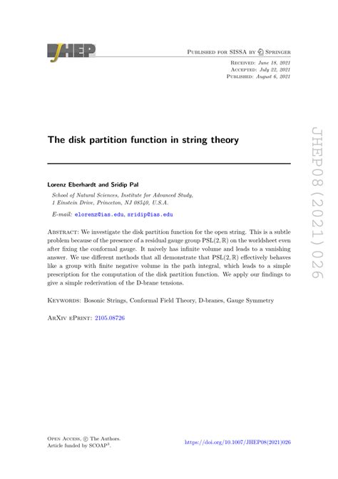 THE PARTITION FUNCTION OF 2D STRING THEORY - Springer - wintechmobiles.com