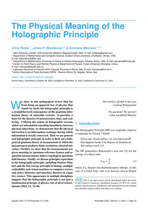 The physical meaning of the holographic principle - wintechmobiles.com