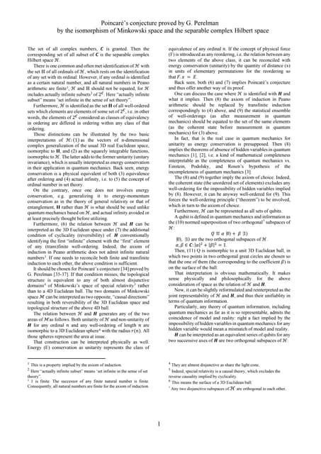 The Poincaré Conjecture--Proved | Science - wintechmobiles.com