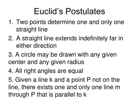 The Postulates of Euclidean Geometry - wintechmobiles.com