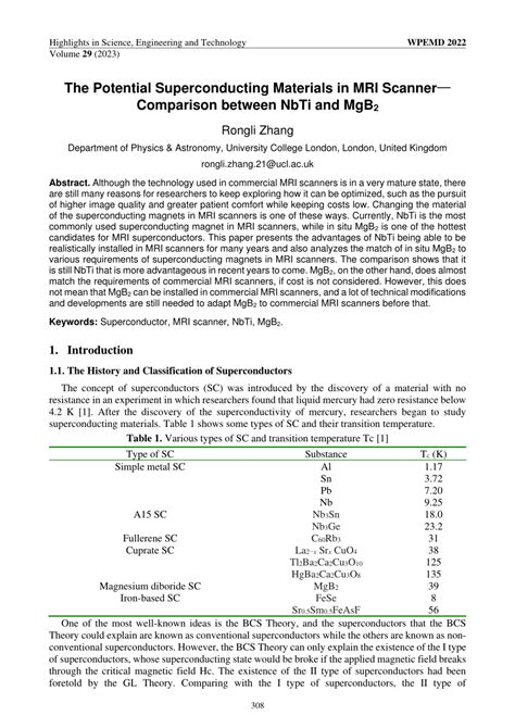The Potential Superconducting Materials in MRI Scanner Comparison ... - wintechmobiles.com