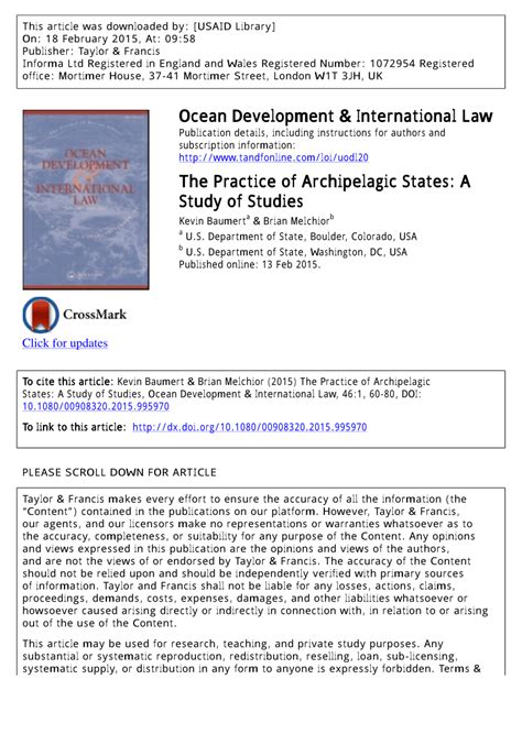 The Practice of Archipelagic States: A Study of Studies - wintechmobiles.com