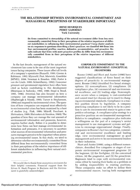 The Relationship Between Environmental Commitment … - balustradellc