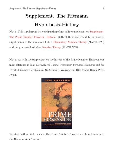 The Riemann Hypothesis: A Historical Perspective - wintechmobiles.com