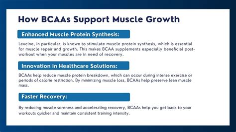 The Role of BCAAs in Muscle Recovery: Unlocking … - balustradellc