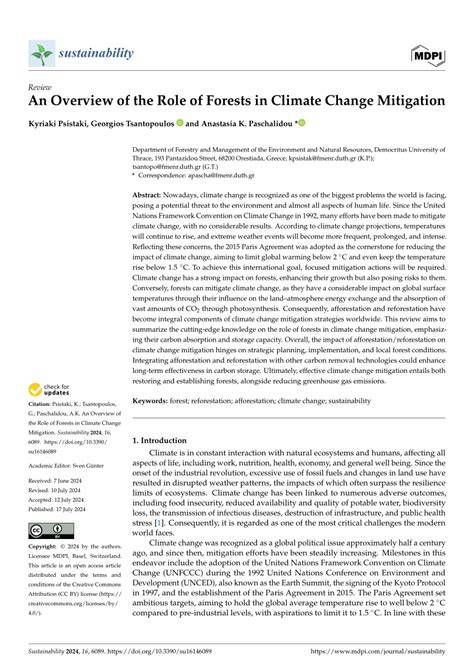 The role of forests in the mitigation of global climate change ... - raincitystudios.com