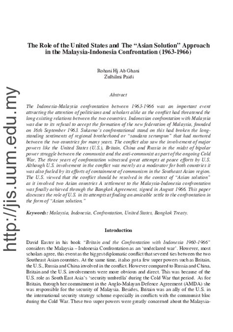 The Role of the United States and The Asian Solution Approach in the ... - wintechmobiles.com