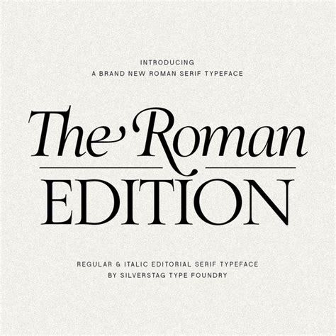 The Roman Edition - Serif Typeface - Creative Market - muktibox.com