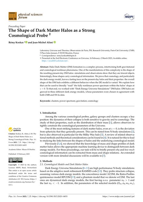 The shape of dark matter halos: A new fundamental cosmological ... - muktibox.com