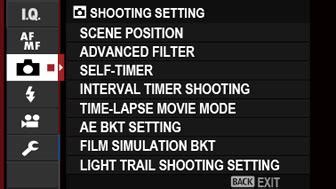 The Shooting Menus (SHOOTING SETTING) - FUJIFILM - balustradellc