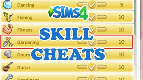 The Sims 4: All Skill Cheats - Game Rant - balustradellc