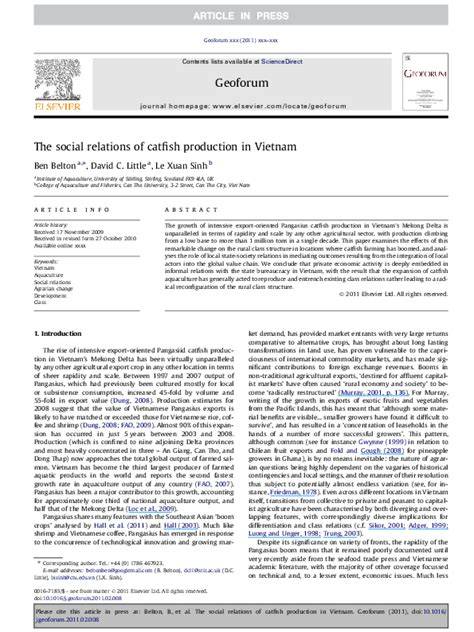 The social relations of catfish production in Vietnam - raincitystudios.com