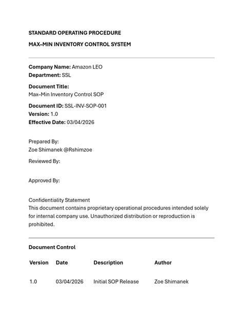 The Standard Operating Procedure for Inventory Control - raincitystudios.com