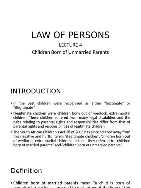 The Status of Children Born to Unmarried Parents in Jamaica - balustradellc