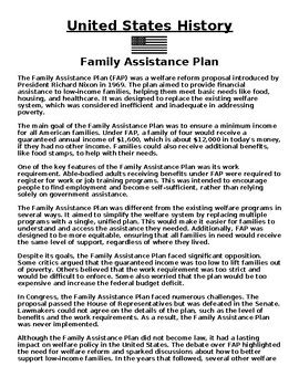 The Story of the Family Assistance Plan - balustradellc
