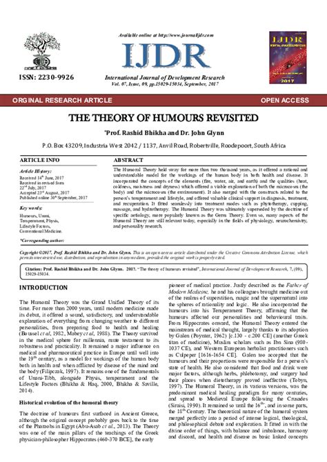 THE THEORY OF HUMOURS REVISITED - wintechmobiles.com