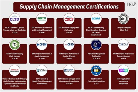 The top 8 supply chain management certifications (2026) - Solatatech - balustradellc