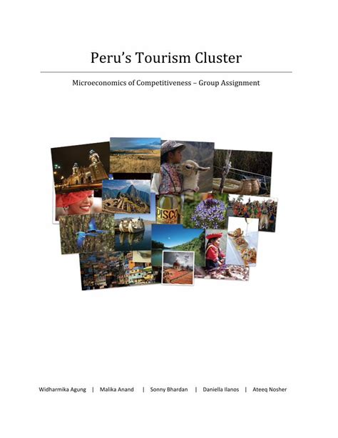 THE TOURISM CLUSTER - Michael Porter