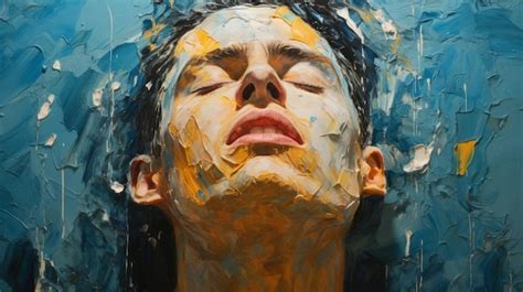 THE TRIAD Square Impasto Portrait | Textured Abstract Oil Painting - balustradellc