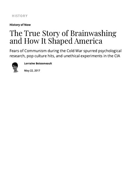 The True Story of Brainwashing and How It Shaped … - balustradellc