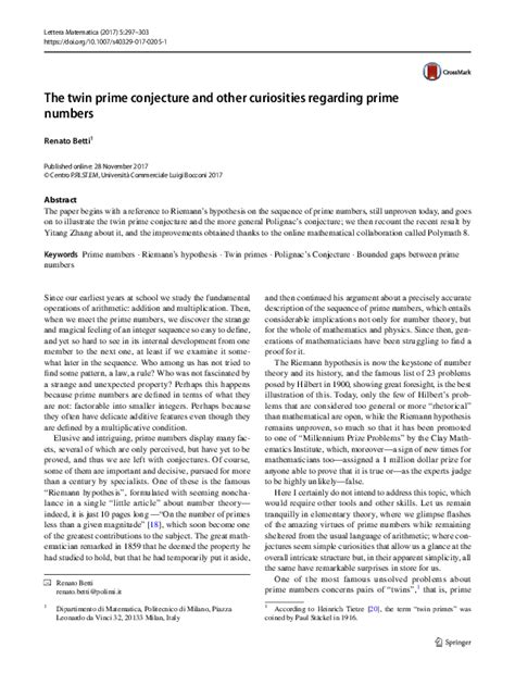 The twin prime conjecture and other curiosities regarding prime numbers ... - wintechmobiles.com