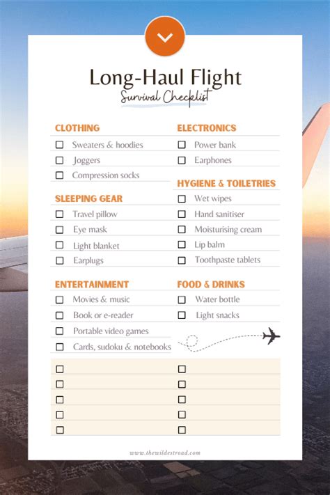 The ultimate checklist for taking a long-haul flight - balustradellc