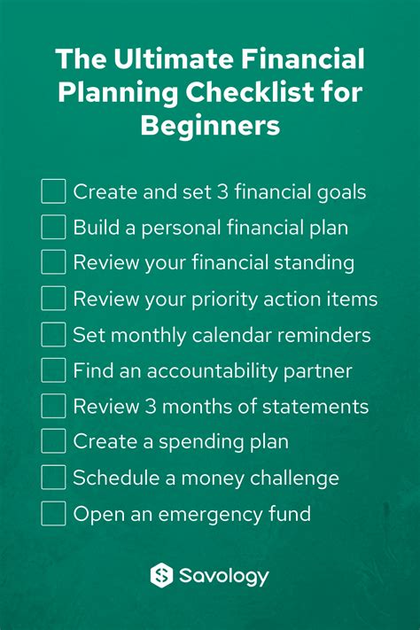 The Ultimate Financial Success Checklist for Young … - balustradellc