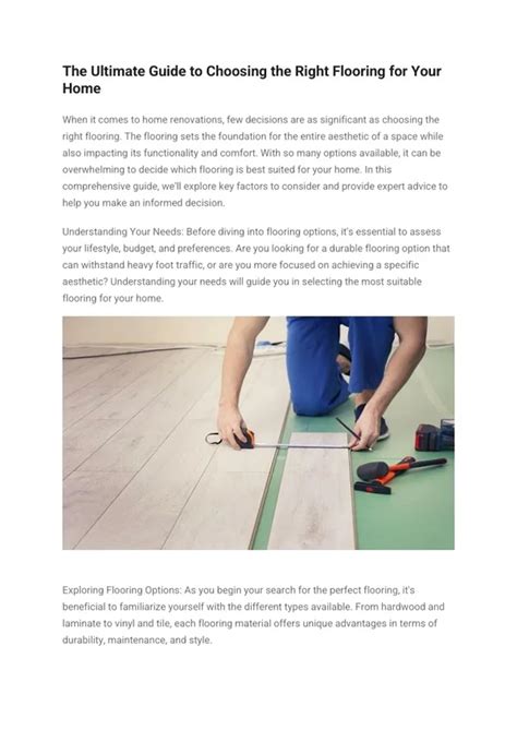 The Ultimate Guide to Choosing Durable Flooring for … - balustradellc