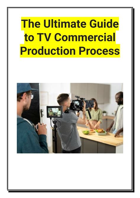 The Ultimate Guide to TV Commercial Production - balustradellc