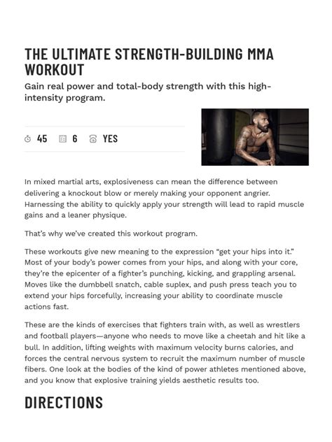 The ultimate strength-building MMA workout - Muscle & Fitness - balustradellc