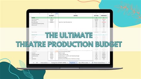 The Ultimate Theatre Budget Template - Idle Money Blog - muktibox.com