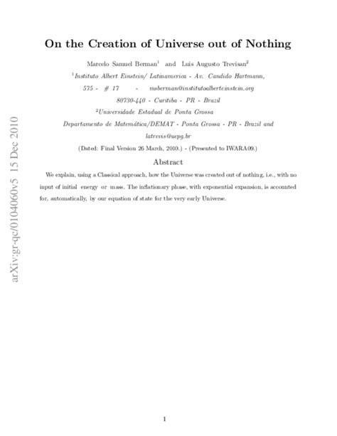 The Universe Out of Nothing - The Institute for Creation Research - muktibox.com