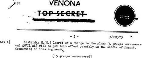 The Venona Project - HistoryNet - balustradellc