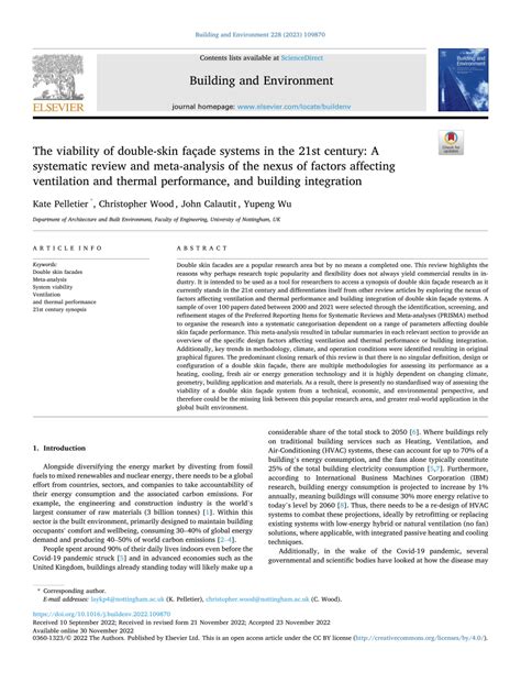 The viability of double-skin façade systems in the 21st century: A ... - balustradellc
