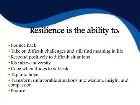 The Virtue and Power of Resilience - capacity … - balustradellc