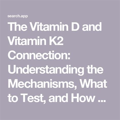 The Vitamin D and Vitamin K2 Connection ... - Dr. Alex … - balustradellc