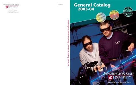 The Washington State University Catalog - coolestguyplanet.net
