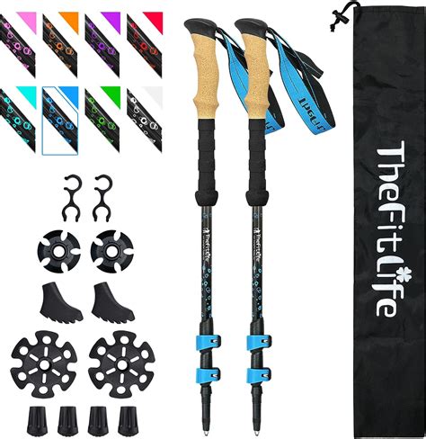 TheFitLife Carbon Fiber Trekking Poles - balustradellc